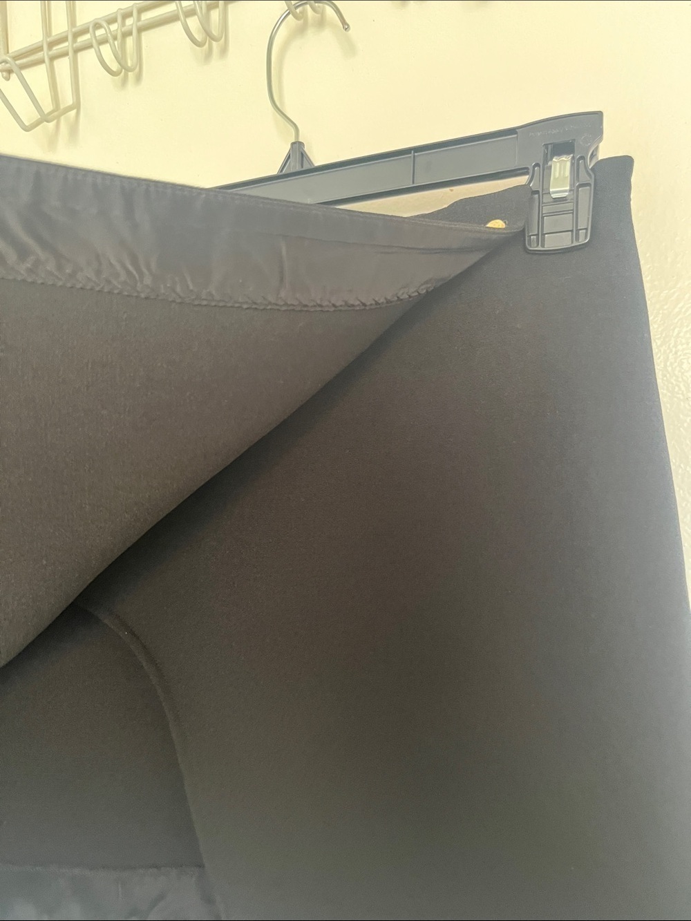 Babaton by aritzia Black Mini Skirt with Subtle Wrap Detail - Picture 3 of 10